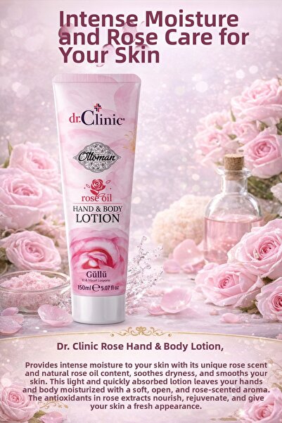 Dr. Clinic دكتور كلينك لوشن الورد العثماني لليدين والجسم 150 مل