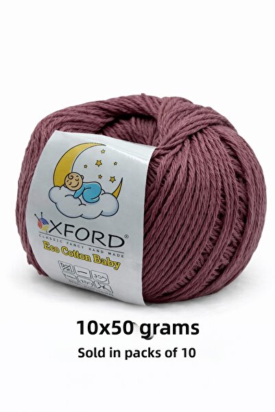 Oxford İplik 10 عبوات من القطن الصديق للبيئة للأطفال - خيط قطني رفيع - كروشيه...