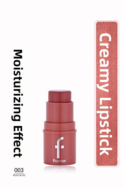 Flormar أحمر خدود كريمي قابل للتعديل من تو جو، لامع وطبيعي، 003 روزي بليس