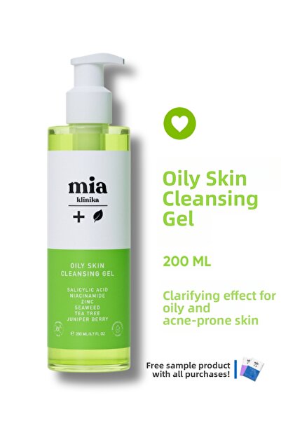 mia klinika جل غسول الوجه للبشرة الدهنية والمعرضة لحب الشباب والعيوب