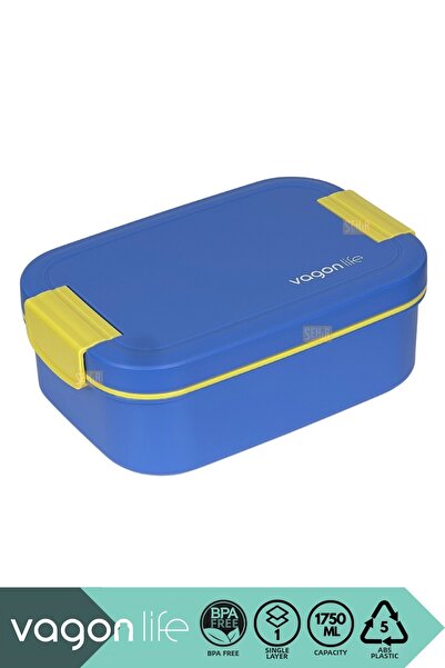 Vagonlife Bento 1030ml Lunchbox New Collection Single Layer 2 Compartments Pp...