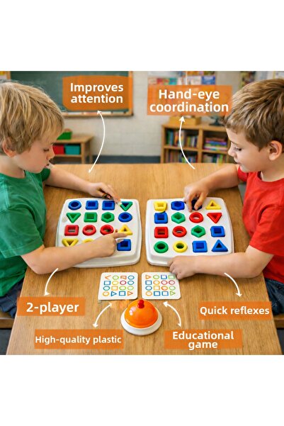 TOTTERİQ مجموعة ألعاب مطابقة الأشكال السريعة والألعاب الذهنية - لعبة ذكاء مون...