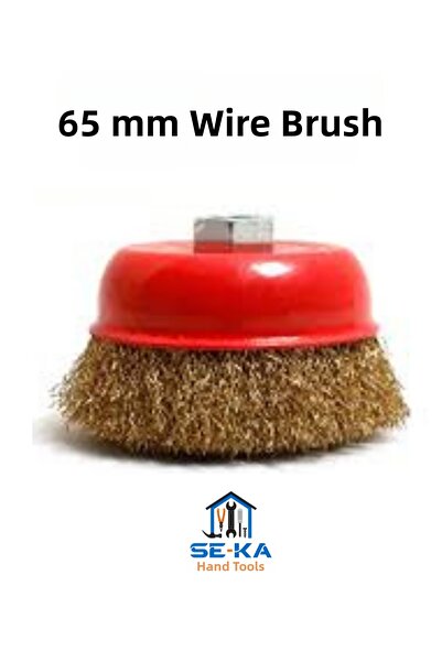 SEKA HAND TOOLS Fringed Bowl Wire Brush 65 mm Spiral Grinding Compatible – Ru...