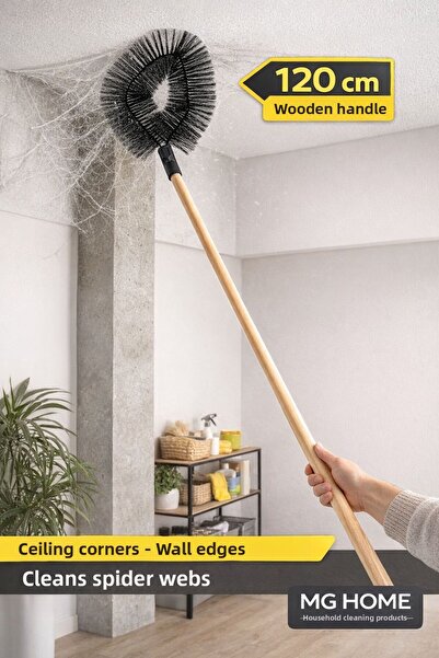 VENON فرشاة شبكة العنكبوت مع عصا التقاط 🕸️   سابلي 🕷️ فرشاة تنظيف شبكة جدار...