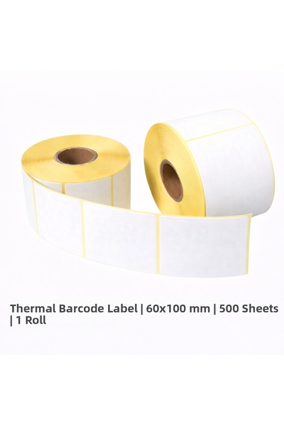 Blue Label Etichetă termică cu cod de bare |   60x100 mm |   500 de înfășurăr...