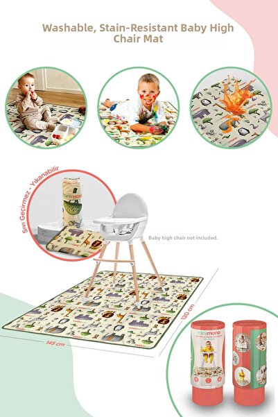 Minimono غطاء كرسي الأطفال وغطاء الرعاية - مقاوم للسوائل وقابل للغسل - 145 × ...