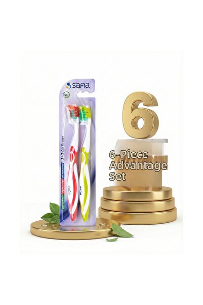 Safia 1+1 Adult Toothbrush X6