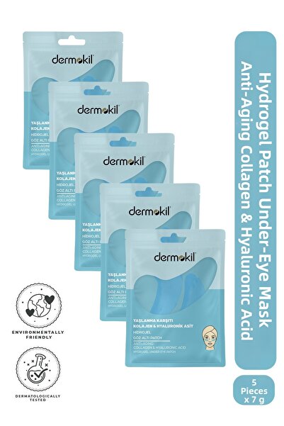 Dermokil Anti-Aging Collagen & Hyaluronic Acid Hydrogel Patch Under-Eye Mask ...