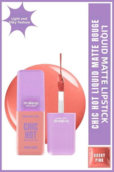 Maru.Derm ميك أب مارودرم أحمر شفاه سائل مخملي غير لامع يدوم طويلاً - أحمر شفا...