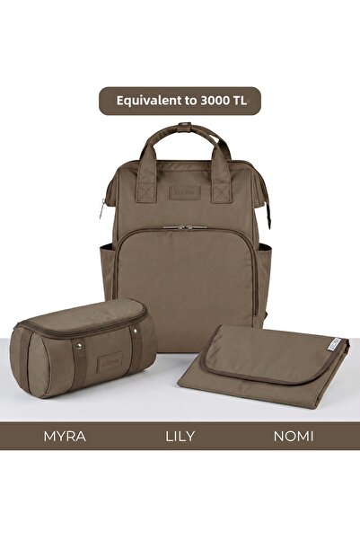 Lucina Lily Baby Care Set: Lily Mother Baby Thermal Care Bag & Myra Organizer...