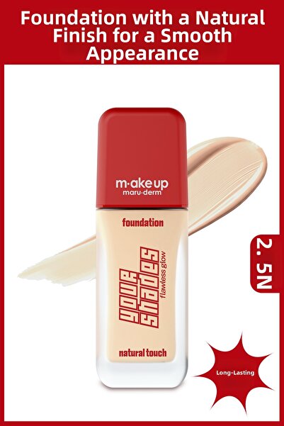 Maru.Derm M.Ake up Maruderm Semi-Matte Finish Long-Lasting Foundation That Pr...