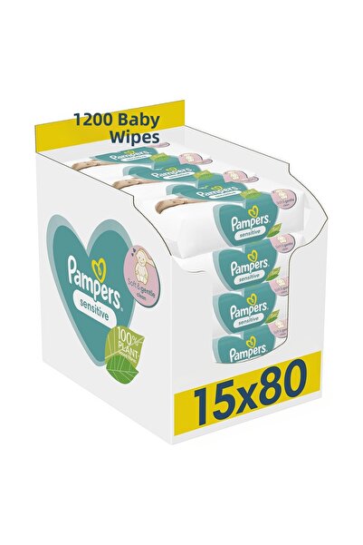 Prima Pampers Sensitive Hassas Islak Bebek Havlusu 80x15 Adet (1200 Yaprak) Y...