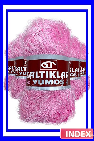 İN3DEX 5 Pieces of Bearded Hand Knitting Yarn Soft Wool Set