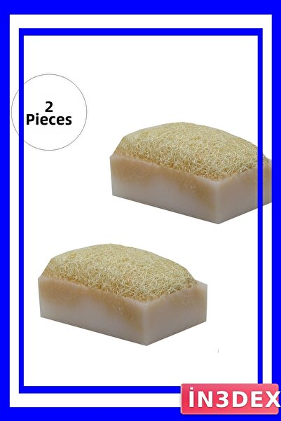 İN3DEX Natural Pumpkin Fiber Goat Milk Soap 2-Pack