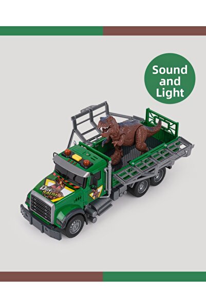 LETS BE CHILD Dinosaur Rescue Truck with Sound and Light