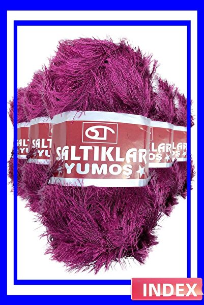 İN3DEX 5 Pieces of Bearded Hand Knitting Yarn Soft Wool Set