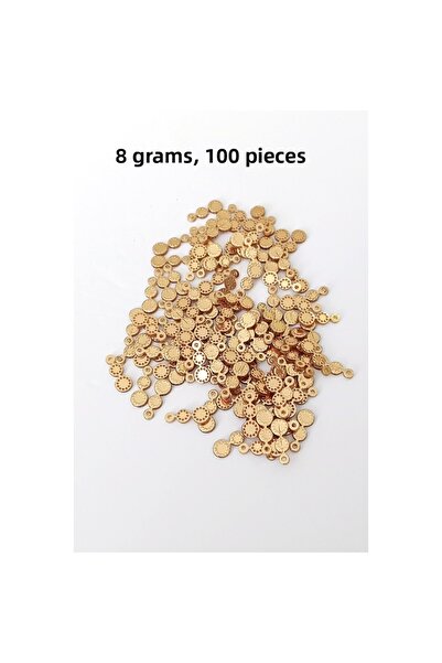 Royaleks أويا فستان سهرة قلادة سوار شبكي معدني بلاستيك ترتر ذهبي اللون 8 جرام...