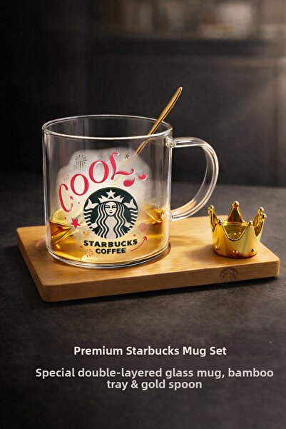 Two Two كوب زجاجي على شكل علامة تجارية