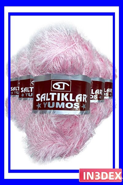 İN3DEX 5 Pieces of Bearded Hand Knitting Yarn Soft Wool Set