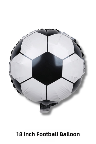 Bunloon Soccer Ball Patterned Foil Balloon 18 Inch Black and White