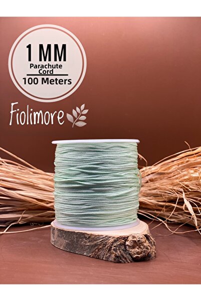 Fiolimore Parachute Cord Water Green 03 Colors 0.8 mm 1St Quality (1 Spool 90...