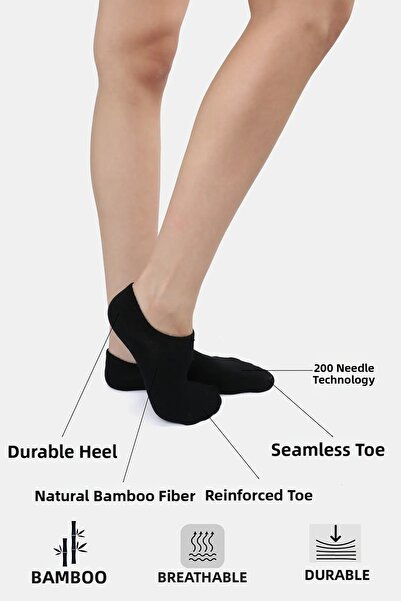 UZN SOCKS Κάλτσες Sneaker από Μπαμπού – Πακέτο 4 Ζευγαριών |   Γυναίκες & Άνδ...