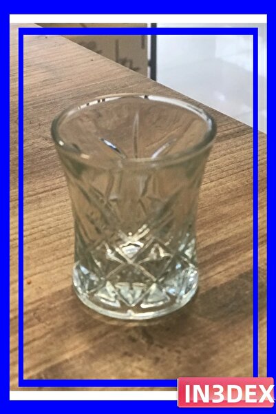İN3DEX Set of 6 Transparent Water Glasses for Coffee