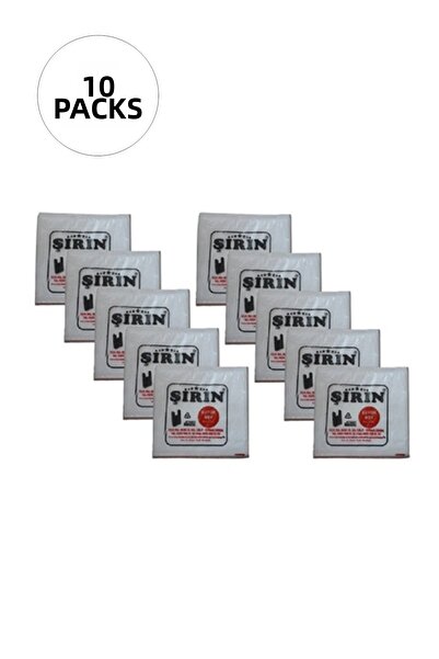 Mestore حقيبة رياضية بيضاء سميكة مقاس كبير 30x57 سم 1 كجم 10 عبوات (تاكريبن 4...