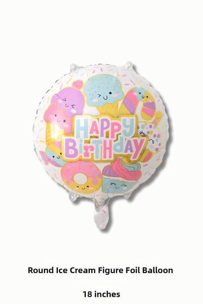 Bunloon بالون من رقائق الألومنيوم على شكل آيس كريم لعيد الميلاد السعيد، مقاس ...