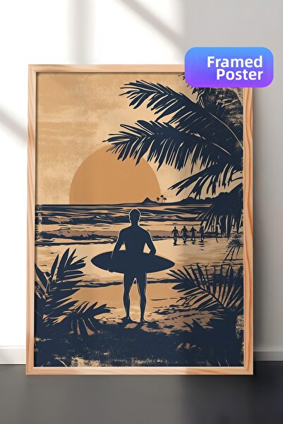 Zestia Ζωγραφική τοίχου με ξύλινο πλαίσιο: Σιλουέτα άνδρα που διαλογίζεται στ...