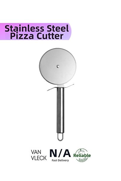 VAN VLECK Stainless Steel Pizza Cutter – Dough Roulette with 9cm Blade, Kitch...