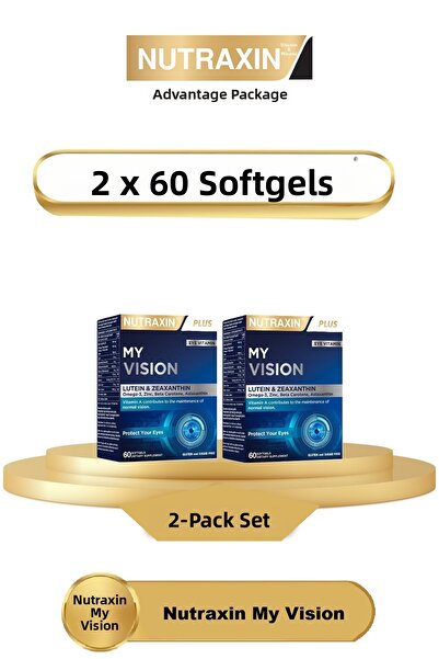 Nutraxin ماي فيجن آيز فيتامين 60 جل ناعم - 2 قطعة
