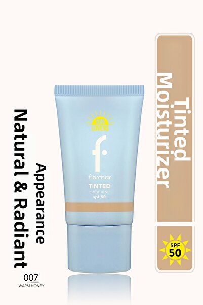 Flormar تأثير مرطب لمحبي الشمس وواقي شمسي ملون ذو لمسة نهائية طبيعية Spf50-00...