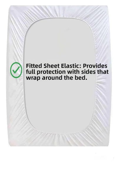 Generic Brand 100% Cotton Waterproof Mattress Protector Single/Double/King Size Protective Sheet Mattress Cover