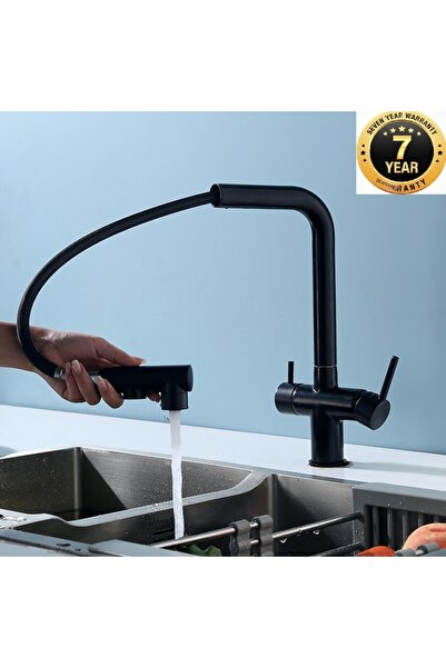 OEM صنبور مطبخ بتدفق مزدوج مع منفذ لتنقية المياه وصنبور حلزوني، ضمان 7 سنوات،...