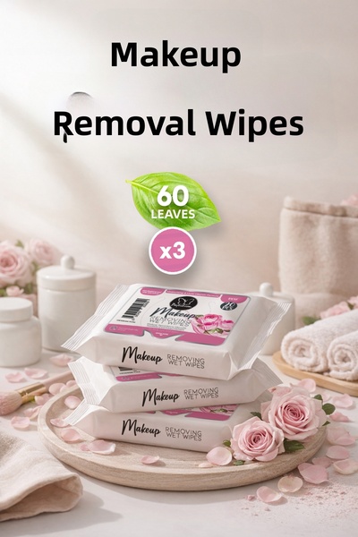 Papilion Rose Aromatic Facial and Makeup Removal Wet Wipes Ph Balanced Purify...