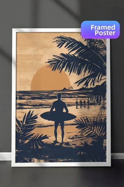 Zestia Ζωγραφική τοίχου με λευκό πλαίσιο: Σιλουέτα άνδρα που διαλογείται στην...