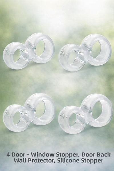 EcoVibe 4 bucăți opritoare pentru uși - ferestre, protecție pentru peretele d...