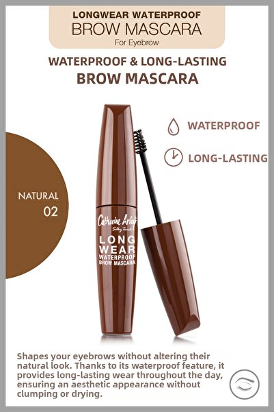 Catherine Arley Waterproof Long Wear Eyebrow Mascara 02-Natural Mascara