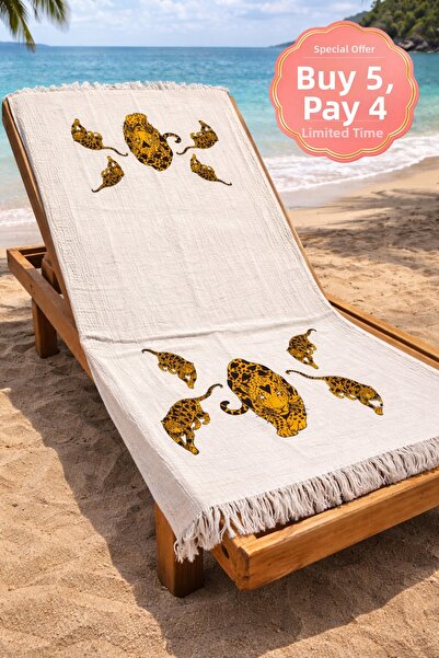 vita Muslin Peshtemal Printed 100% Cotton Organic Beach Towel Linen 3 Layer L...