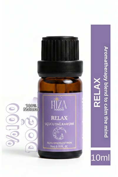 HİZA HERBAL CARE Relax Aromatherapy Essential Oil Mixture 100% Natural 10 ml