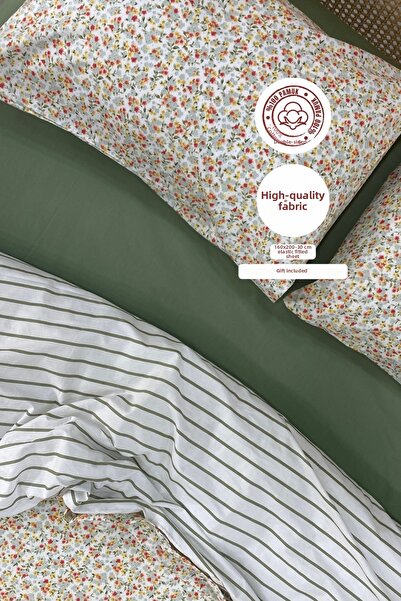 sutra Dream Series 100% Cotton Luxury Poplin Double Fitted Sheet Set