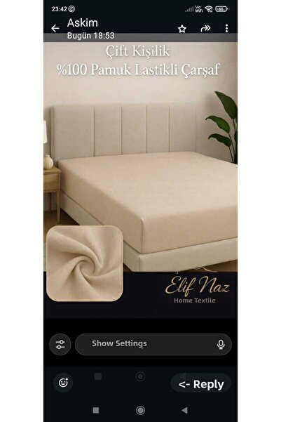 Elifnaz home tekstil 120X200 Fitted Sheet