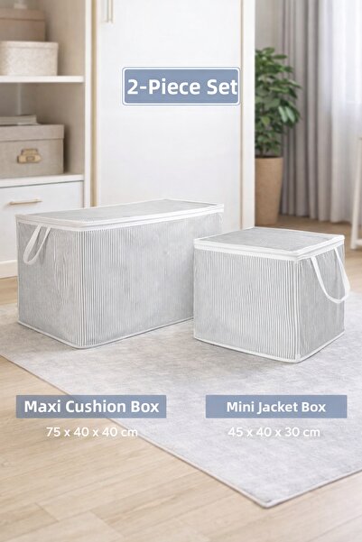 PONÇİK BEBEK Maxi Pillow Storage Bag Large Size & Mini Sweater Storage Bag un...