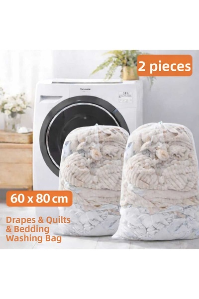 she berrak 2 bucăți plasă de spălat rufe și perdele de lux, de dimensiuni mar...