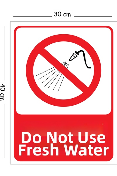 Mayeka Metal Water Pressure Warning Sign 30X40 cm A3 Warning Occupational Saf...