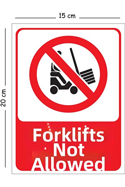 Mayeka لافتة تحذيرية معدنية للسلامة في العمل مقاس 15x20 سم من Metal Forklift ...