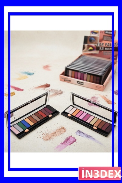İN3DEX 24 Colors Powder Eyeshadow Set Two Pallets Eye Makeup