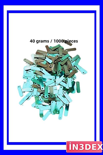 İN3DEX Green Lace Embroidery Stamps 15X5Mm Laser Cut 1000 Pieces