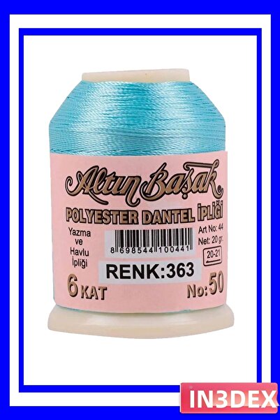İN3DEX Oya and Lace Embroidery Thread 20 Grams Royaleks Series